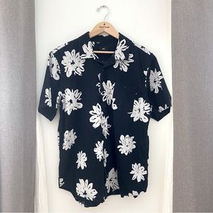 Obey Graphic Flower Button-Up shirt XL